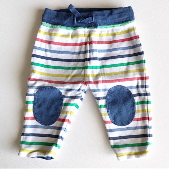 Mini Boden Other - Mini Boden Stripe Reversible Pants Knee Patch 3-6